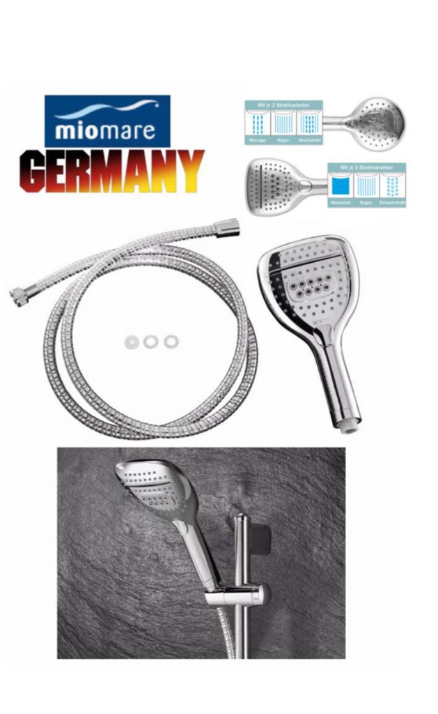 Brand New High Quality German Made, Multifunction Shower Head Set
