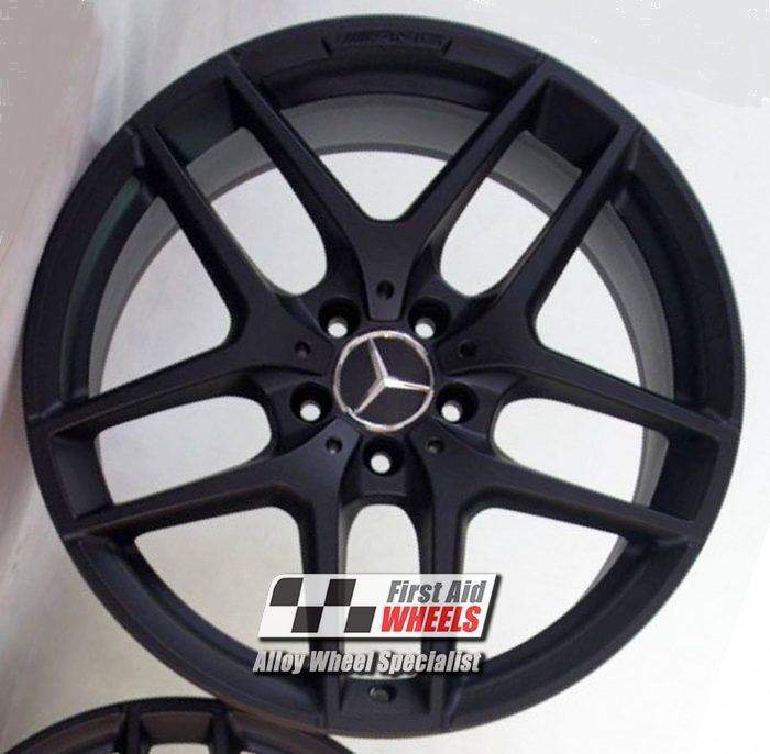 R649BS Swap MERCEDES GLC 253 4X 19'' GENUINE AMG SATIN BLACK ALLOY WHEELS