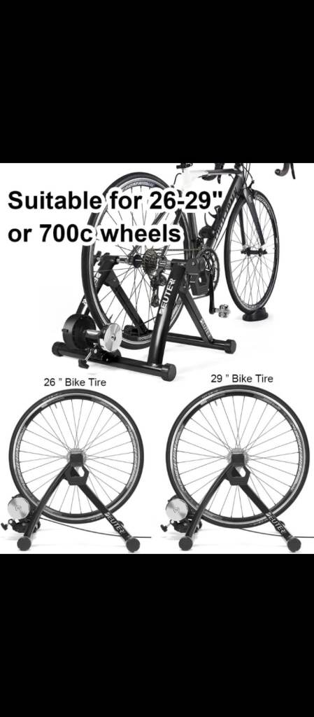 Indoor cycling trainer for all bikes 26 and 29 inches and 700c wheels