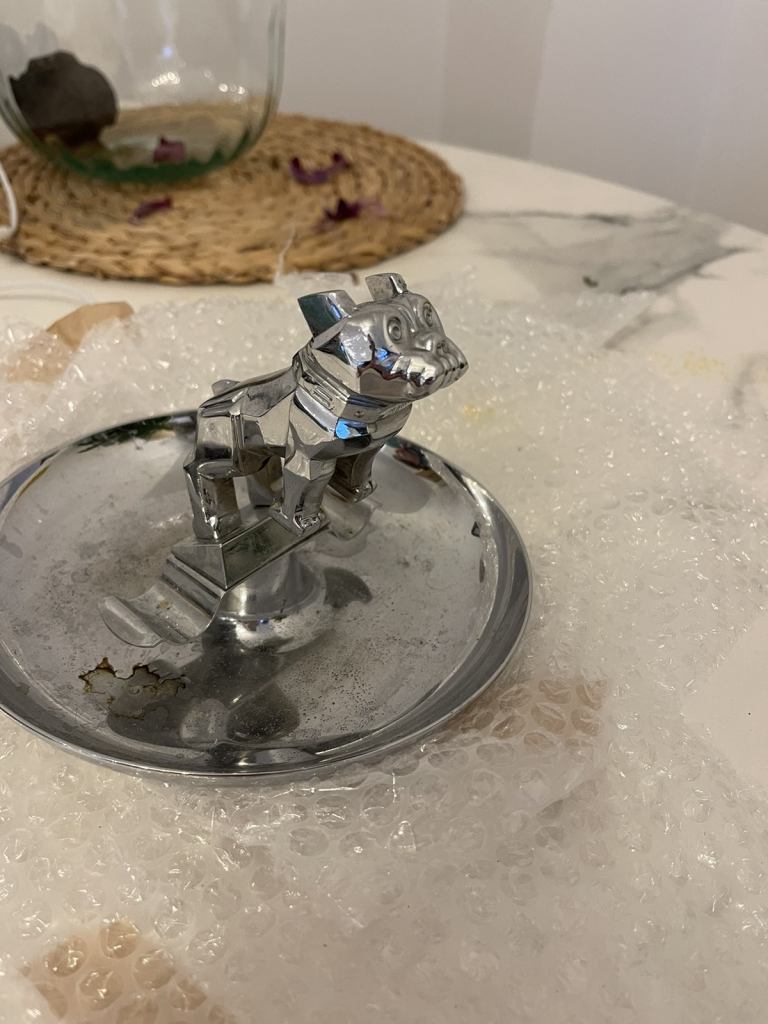 Mack Truck Bulldog Hood Ornament Ash Tray