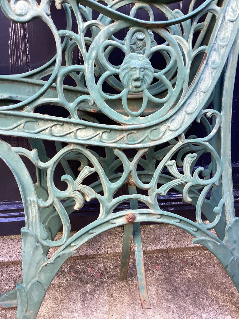 VINTAGE CAST BENCH ENDS 