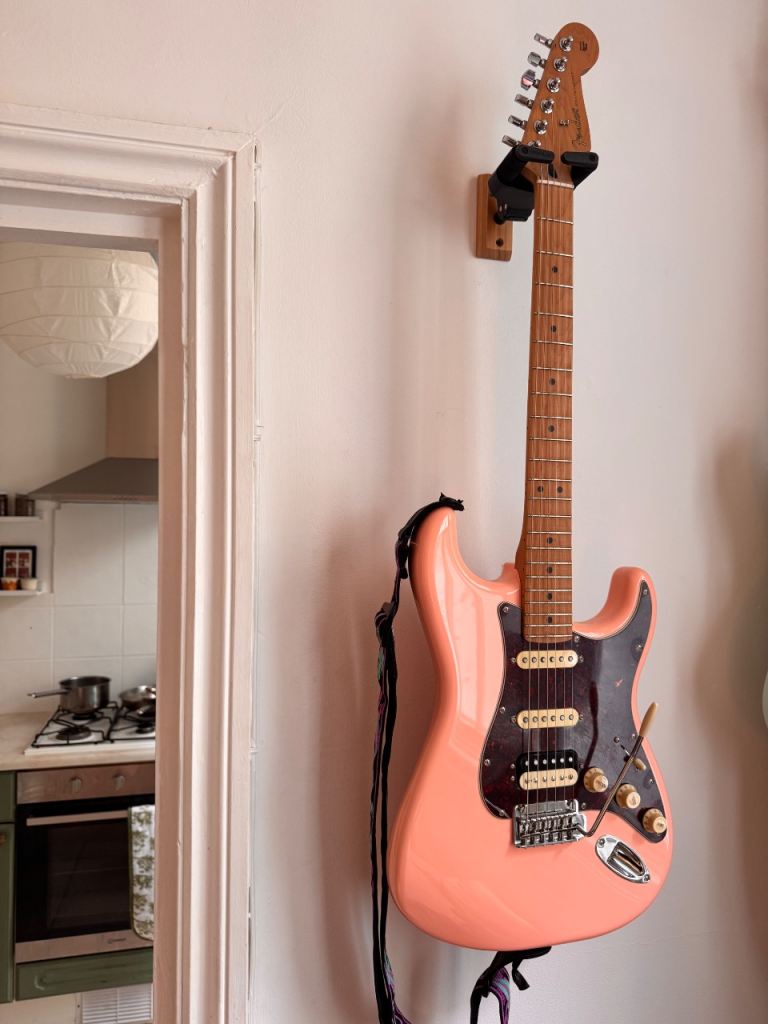 Coral Pink New Fender Stratocaster with Trem Bar