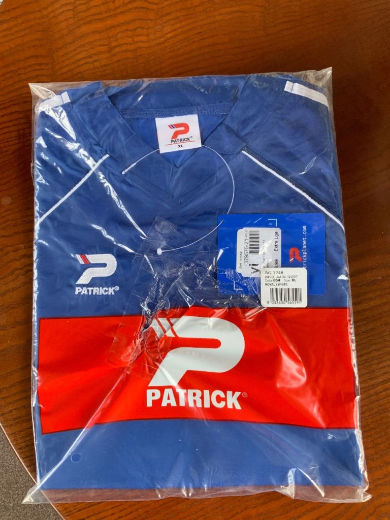 Patrick Rain Shirt Size XL Royal Blue and White New with Tags