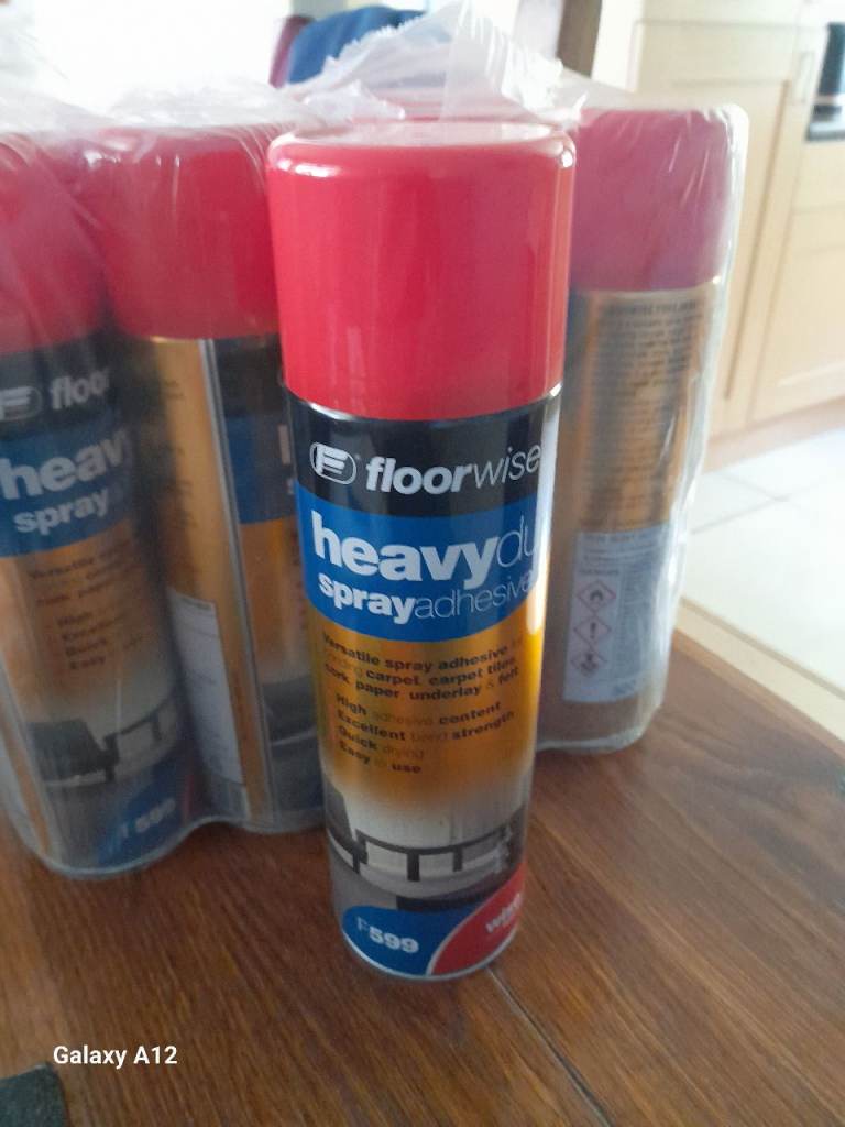Floorwise F599 Heavy Duty Spray Adhesive - New, Box of 12