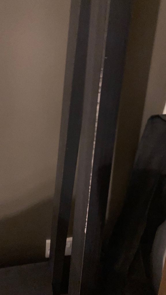 TV stand unit ladder style dark grey