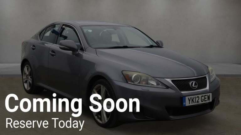 2012 Lexus IS 2.5 250 V6 Advance Saloon 4dr Petrol Auto Euro 5 (208 ps) SALOON Petrol Automatic