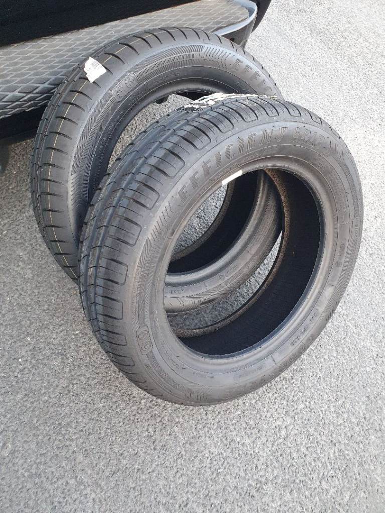 2 x Good Year Efficient Grip tyres. 185 60 R15 84H. Brand new
