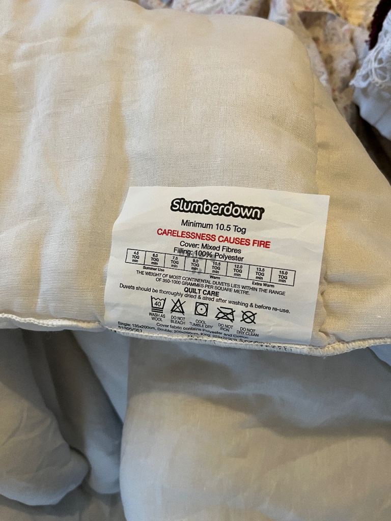 Slumberdown 10.5 double duvet / quilt