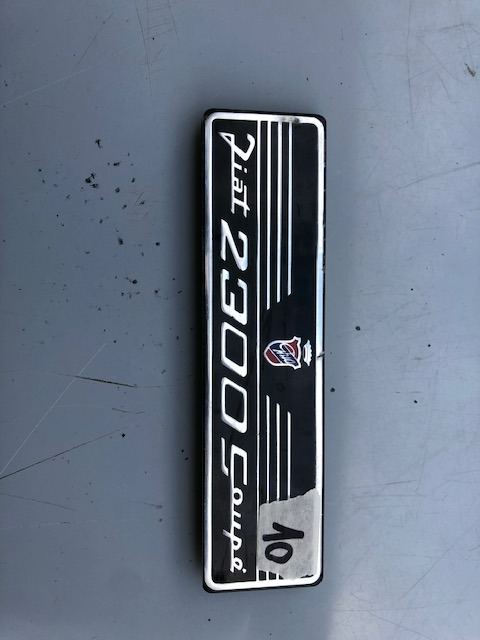 Logo for dashboard Fiat 2300 S Coupè