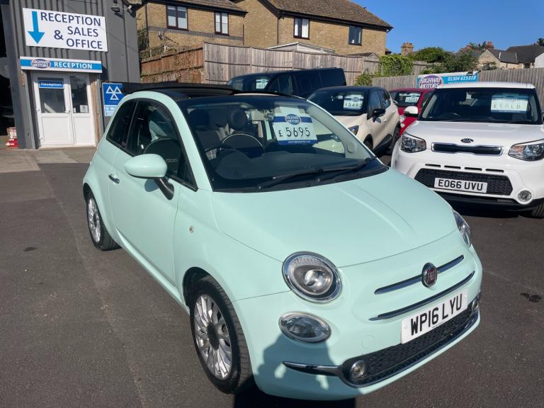 2016 Fiat 500 1.2 Lounge 2dr CONVERTIBLE Petrol Manual
