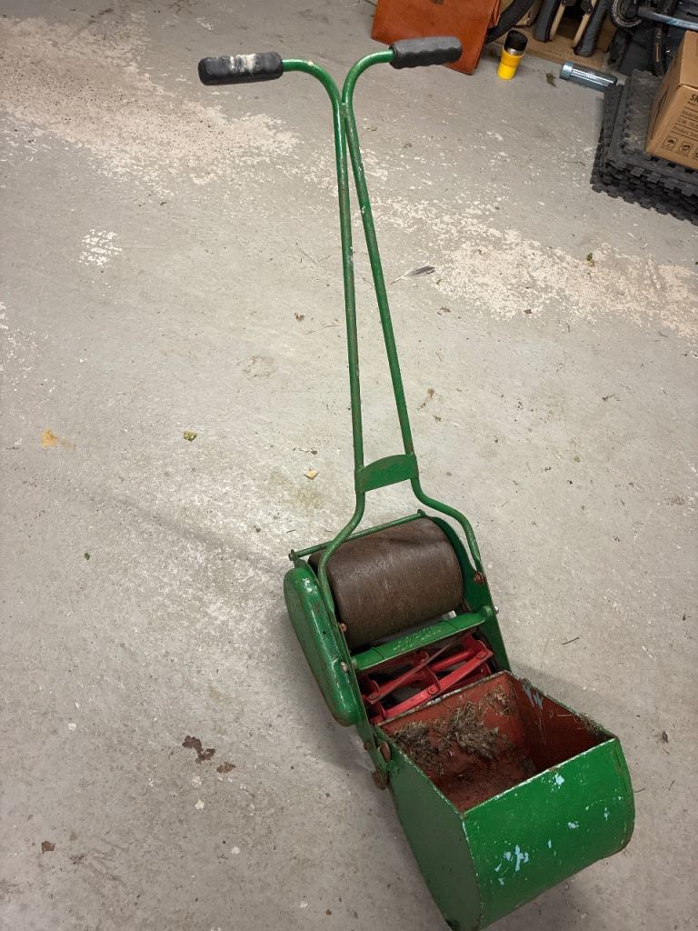 Vintage manual mower