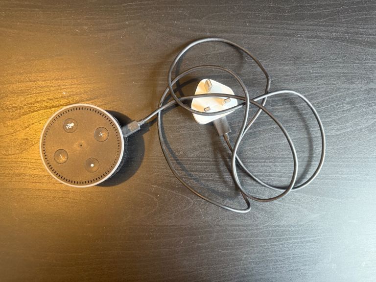 Alexa Puck Device. 