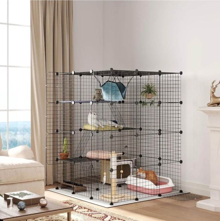 Pawhut indoor cat cage