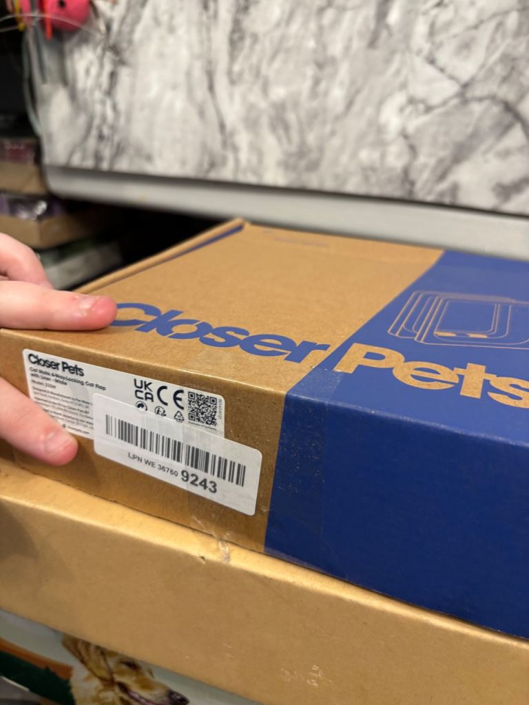 New in box cat flaps 