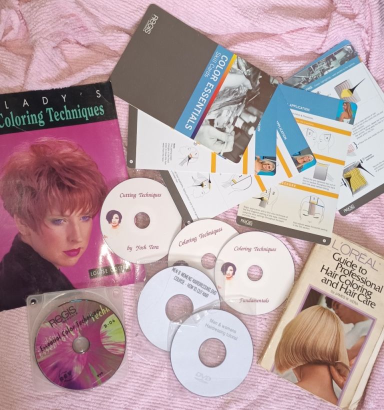 Student Hairdressing colour styling DVDs, study aids and books 
