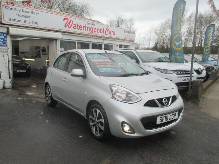 2016 Nissan Micra 1.2 DIG-S Tekna CVT Euro 6 (s/s) 5dr HATCHBACK Petrol Automatic