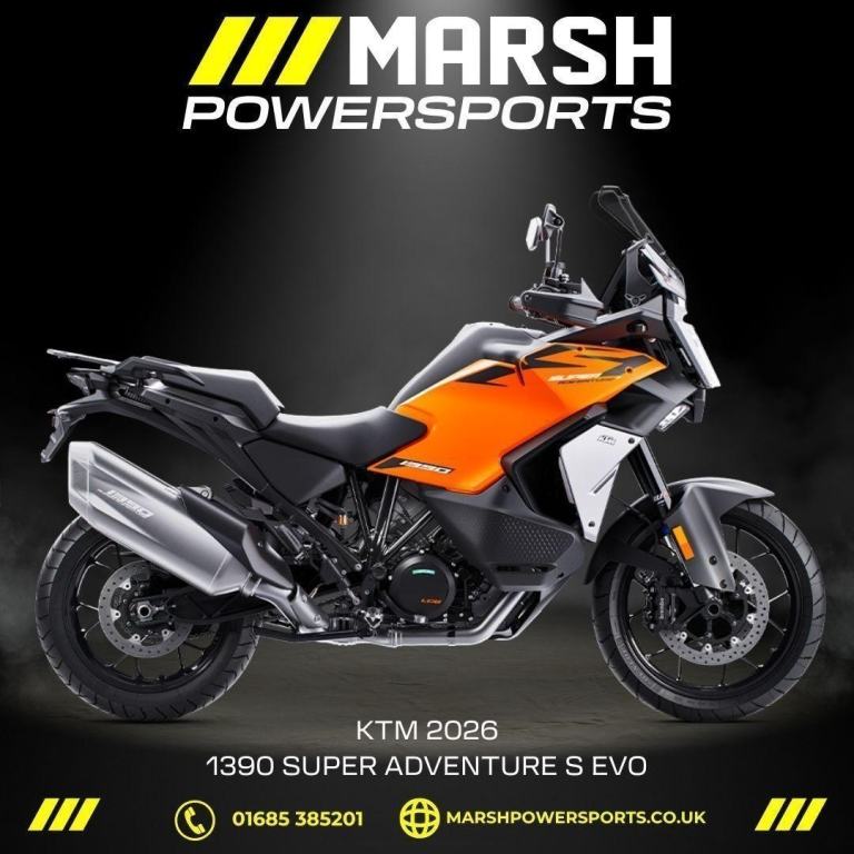 KTM 1390 Super Adventure S Evo Orange 2026 - KTM Main Dealer - Reserve Now!