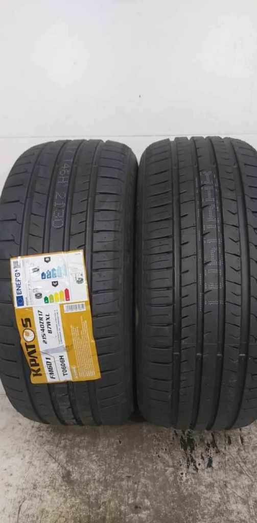 N2173 2X 215/40/17 87W ZR KPATOS FM601 XL NEW TYRES 