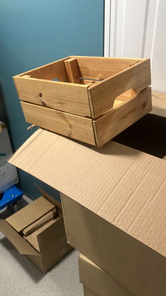 Wooden Storage Crates – Good Condition, Stackable