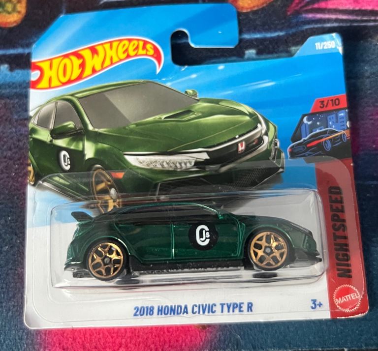 Hot Wheels 2018 Honda Civic Type R – Green, New in Pack