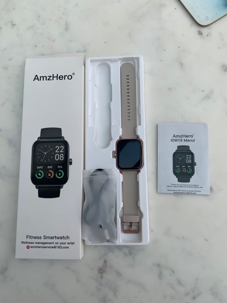 Fitness smartwatch - track exercise, sleep, heart rate, blood oxygen, stress etc