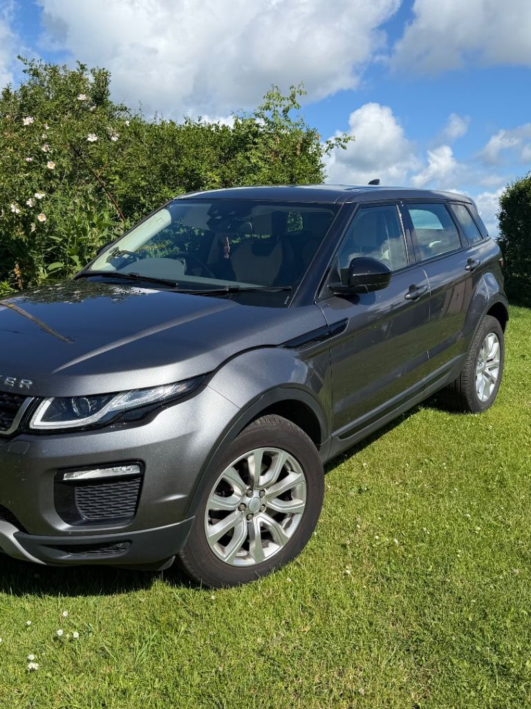 Range Rover Evoque, 2016 in metallic grey. 