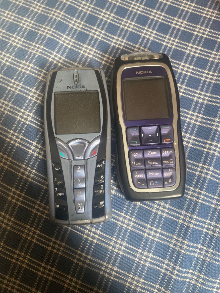 Two Vintage Nokia Mobile Phones