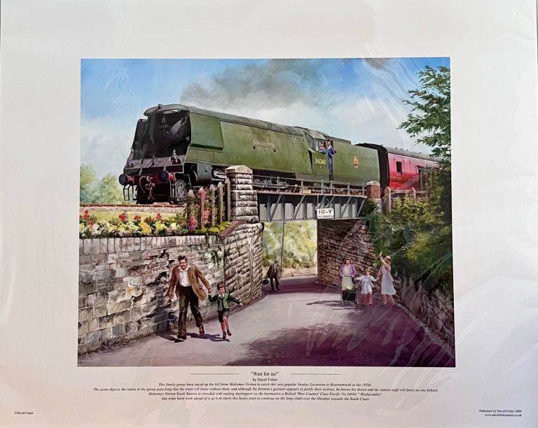 David Fisher print of Midsomer Norton Railway 