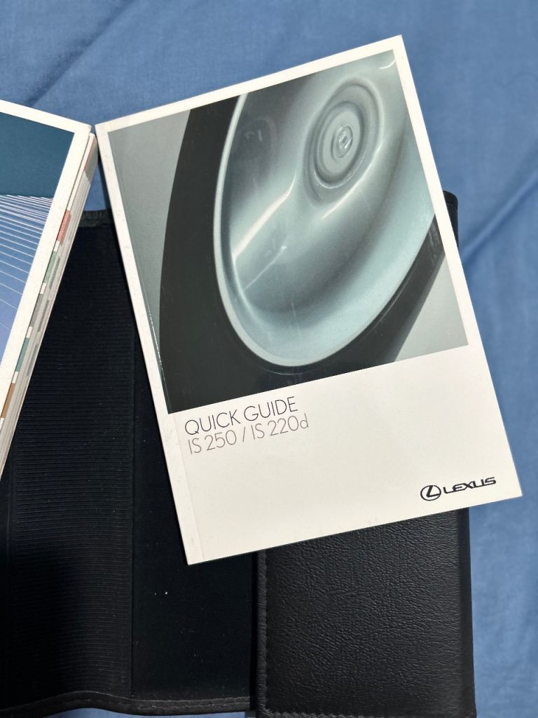Lexus owners manual book + leather wallet 