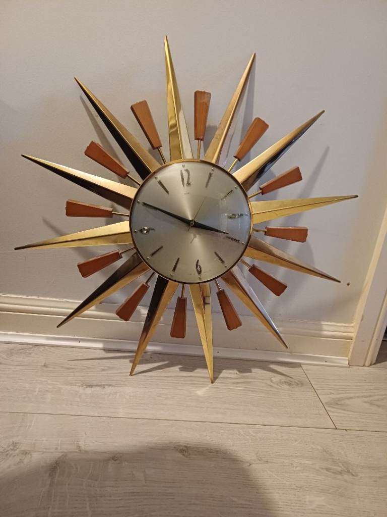 Metamec starburst clock (70's)