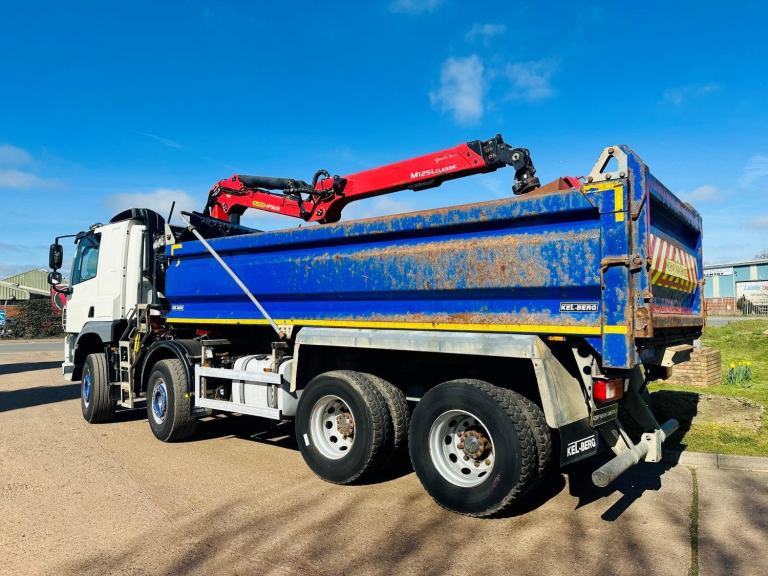 2019 DAF CF 450 8X4 TIPPER GRAB, EPSILON M125 CRANE, SLEEPER CAB