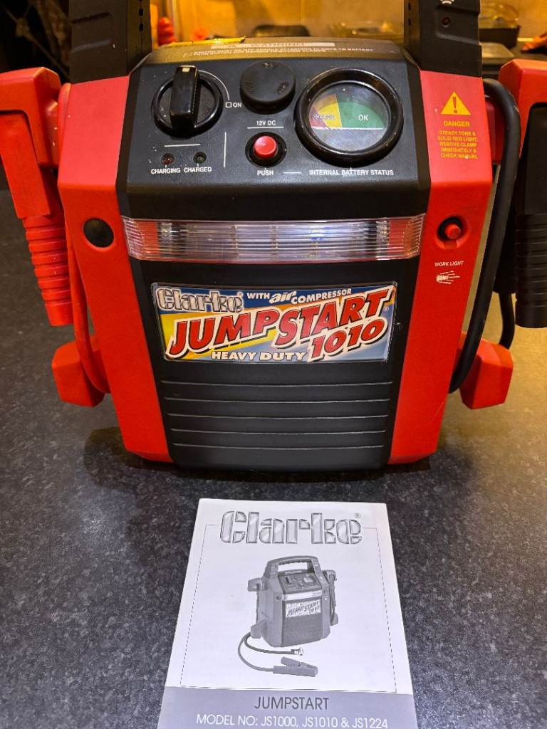 Clarke Jump Start 1010 Heavy Duty Car Jump Starter and Compressor