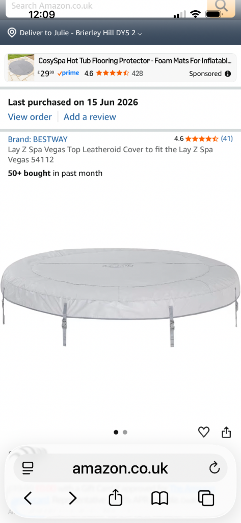 BESTWAY Lay Z Spa Vegas Hot Tub Cover