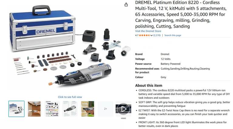 DREMEL Platinum Edition 8220 - Cordless Multi-Tool (new)