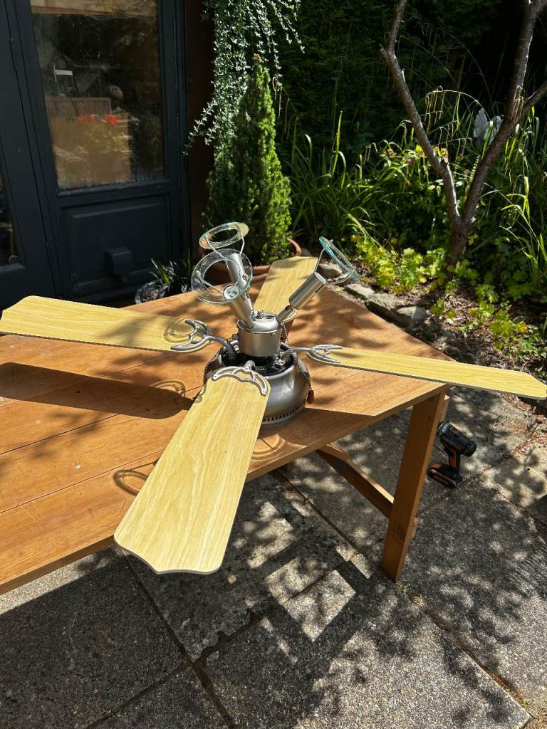 New Ceiling Fan full working order only assembled to photograph 