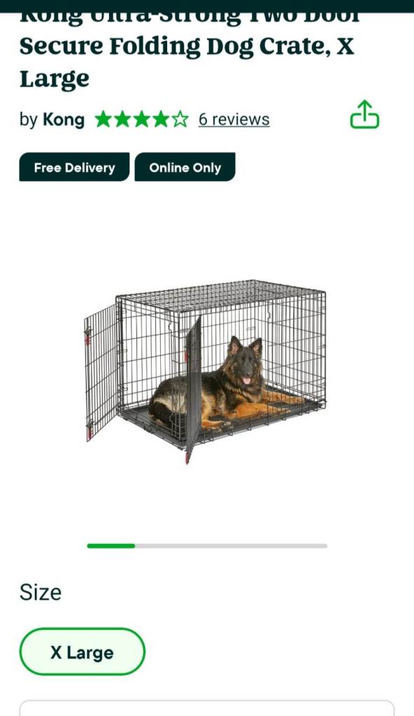 Xxl dog crate 