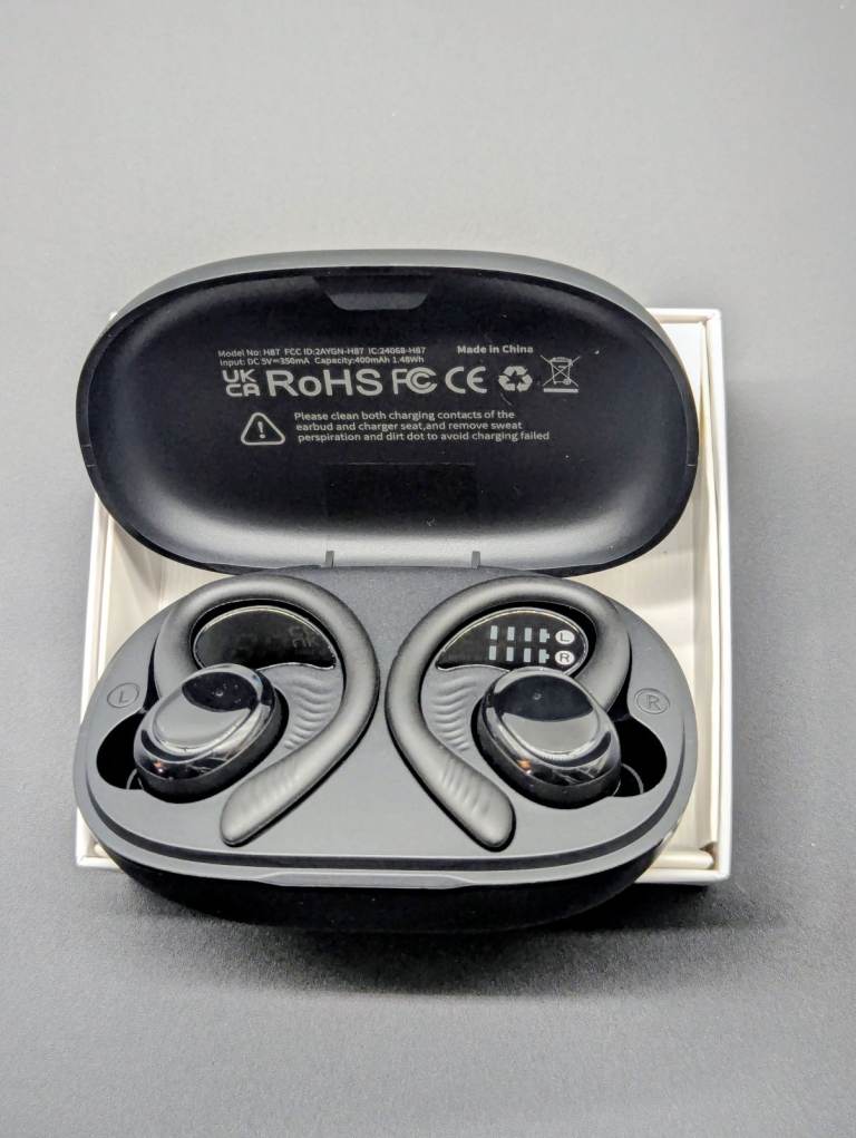 Hupoaf H87 True Wireless Earbuds – Brand New, Black