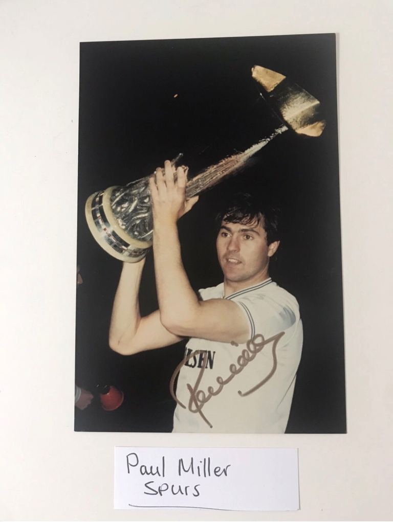 TOTTENHAM HOTSPUR PAUL MILLER  HAND SIGNED PHOTO AUTHENTIC