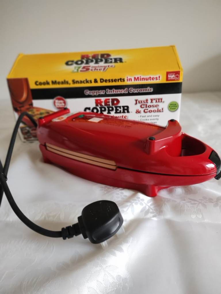 Red copper 5 minute chef and cookery books 