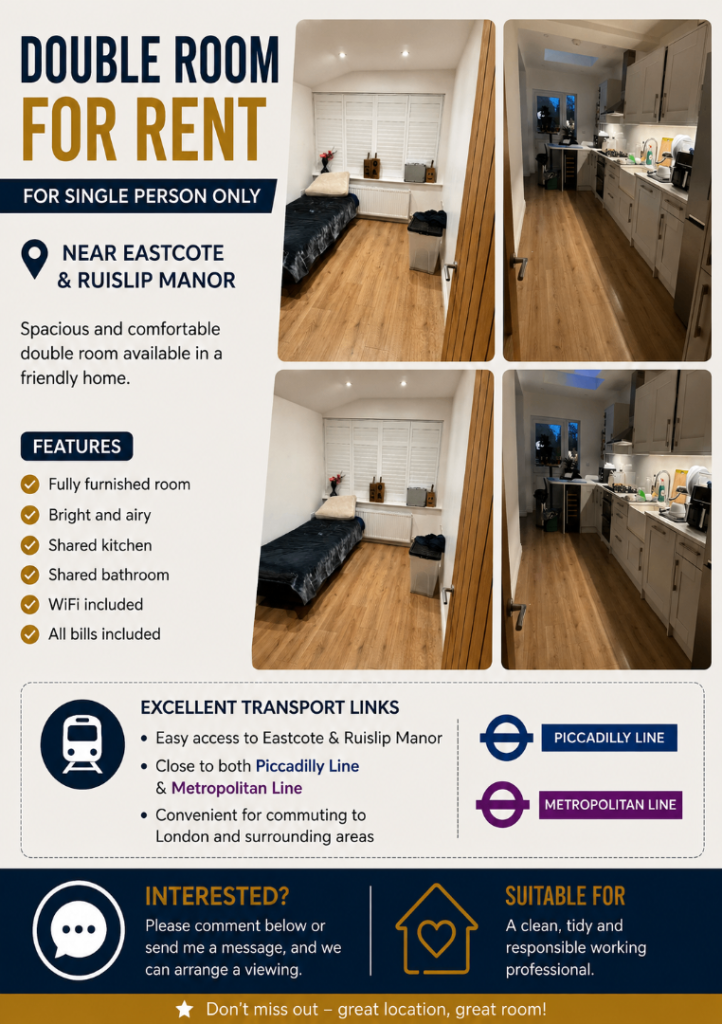 Double room for Rent