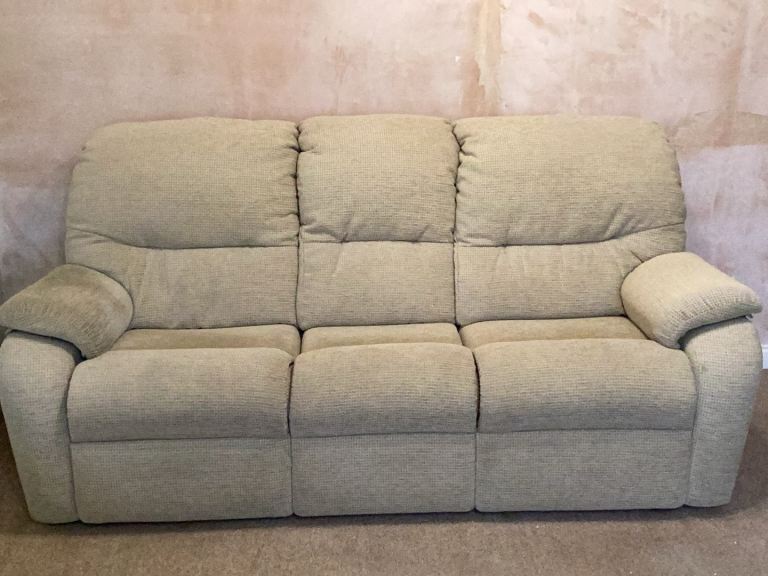 G Plan Mistral 3 piece suite c/w two power reclining chairs