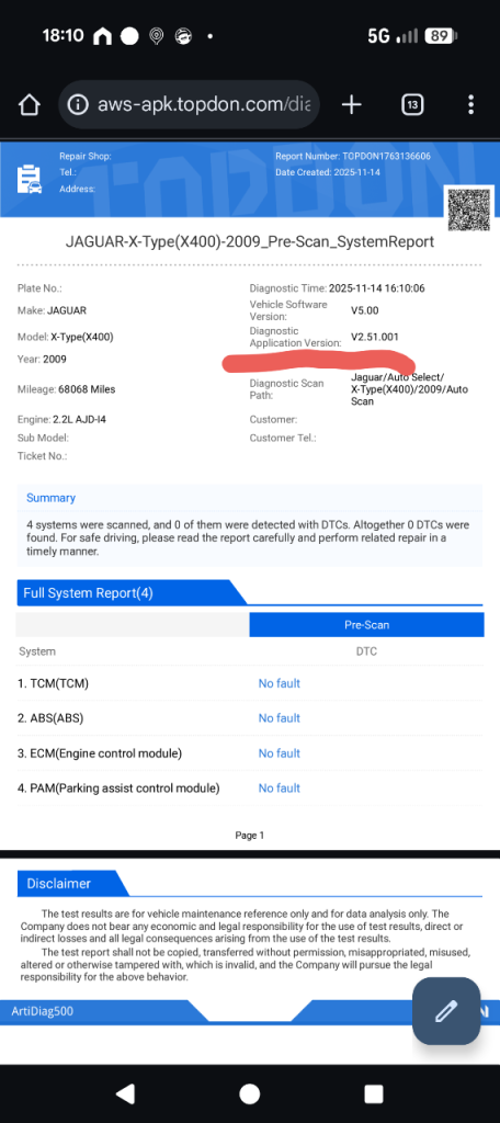 Car diagnostic system checks