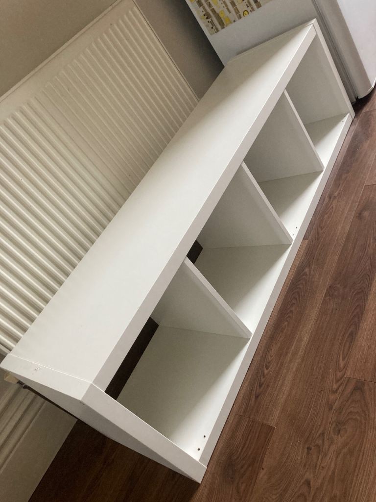 IKEA Kallax 4x1 white shelving unit