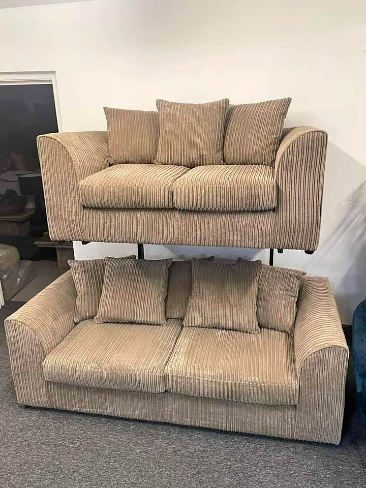 🚚🚛Best Price  Luxury 3+2 Seater And Corner 4 Seater L Shape Sofa Grey BRAND NEW Cash On Delivery 