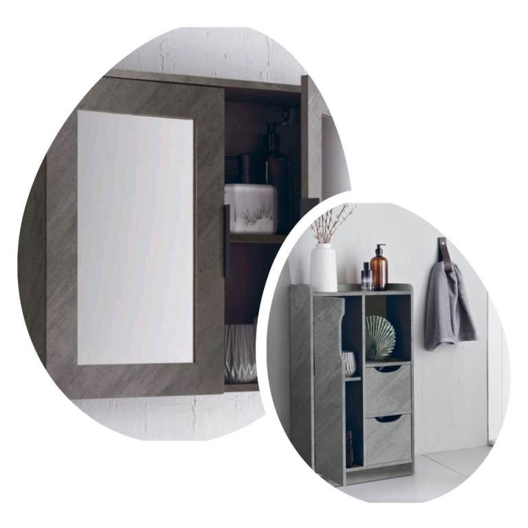 Chicago Mirror Cabinet and Drawer.