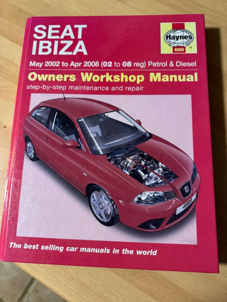 Seat Ibiza 2002 to 2008 Haynes Manual