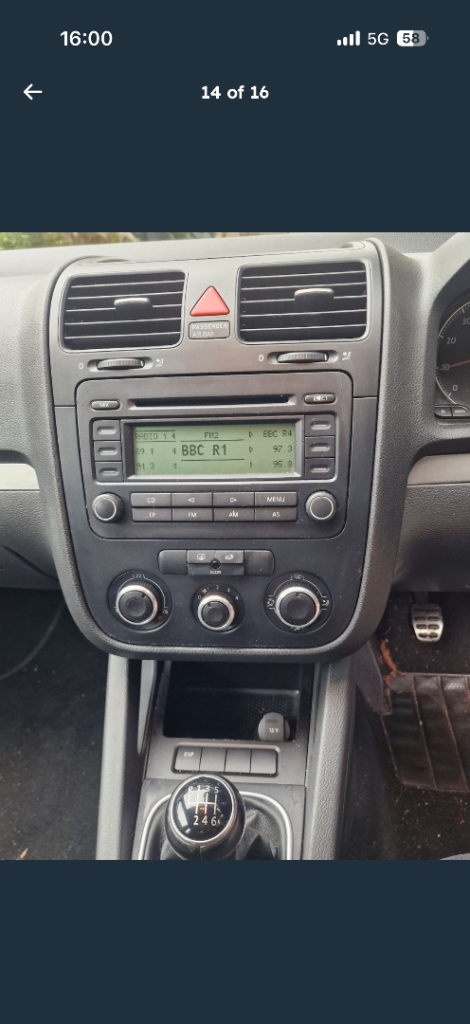 Volkswagen, GOLF, Hatchback, 2006, Manual, 1390 (cc), 5 doors