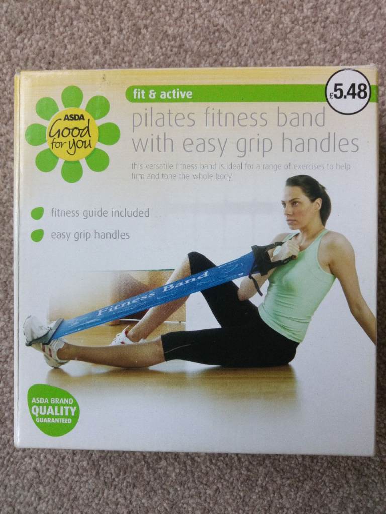 ASDA Fit & Active Pilates Fitness Band - New, Easy Grip Handles only £4