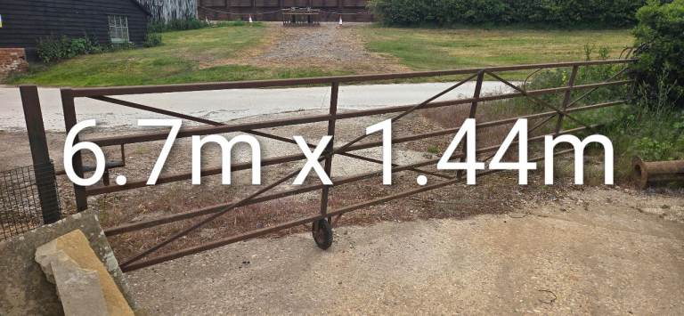 Metal Farm Gate 7m (22ft) 5 bar heavy duty