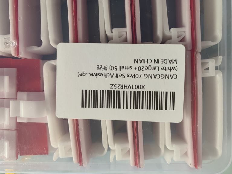 Self adhesive cable management clips